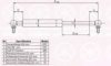 KLOKKERHOLM 81427121 Gas Spring, boot-/cargo area
